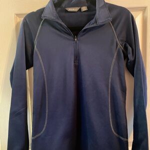 Eddie Bauer med Ladies Smooth Fleece 1/2 Zip, model EB237. Navy Blue